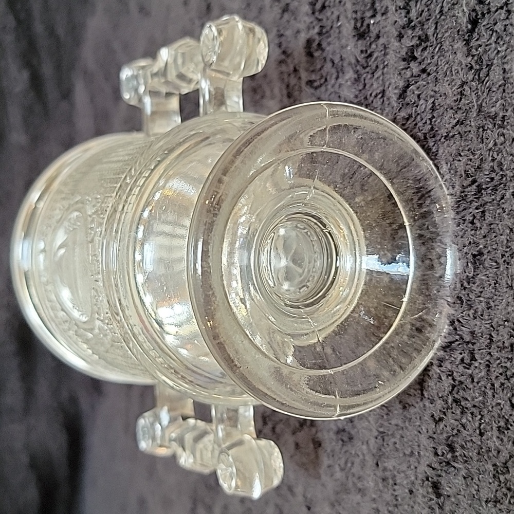 Swan Spooner EAPG Clear Glass 1883 Antique - Picture 4 of 5